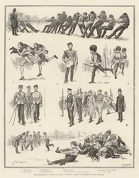 Die Garnison von London beim Spielen, Athletische Sportarten auf Burtons Court, Chelsea